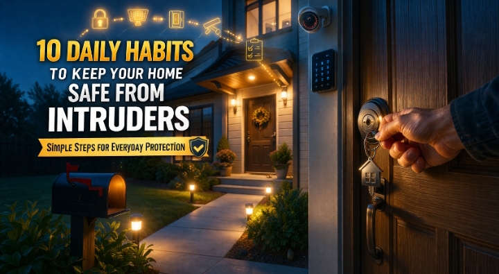 Read more about the article 10 Daily Habits to Keep Your Home Safe from Intruders