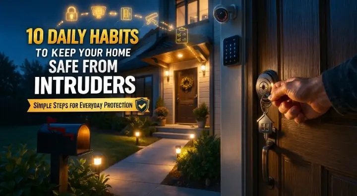 Read more about the article 10 Daily Habits to Keep Your Home Safe from Intruders