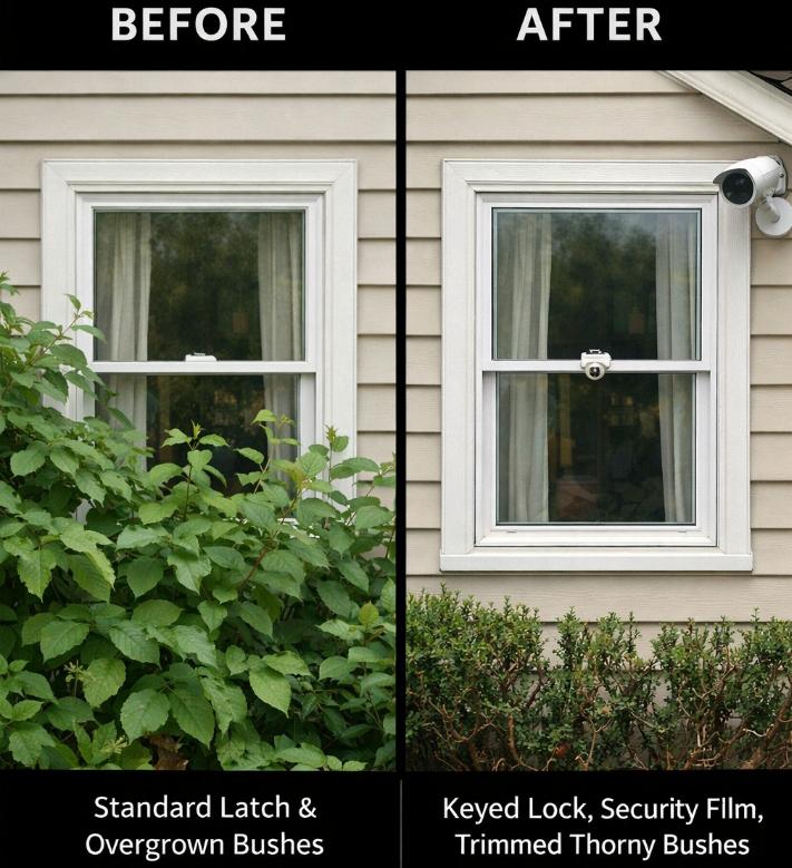 Secure Back and Side Windows from Intruders