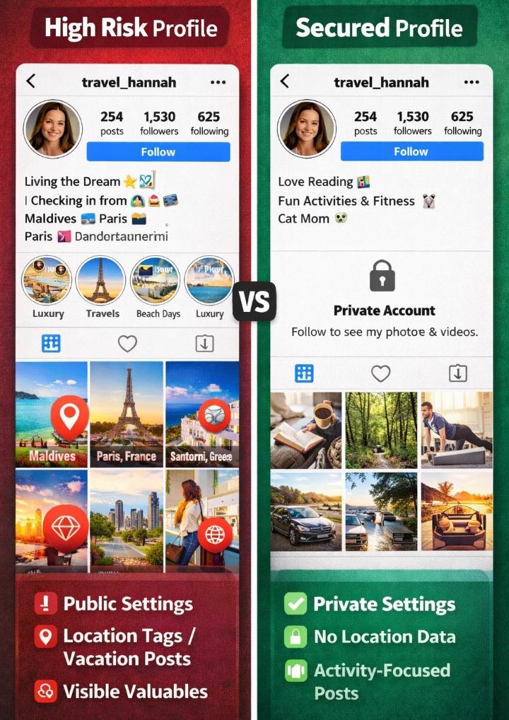 how to protect your home security through social media privacy tips