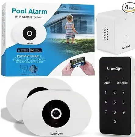 smart home security device for swimming pools