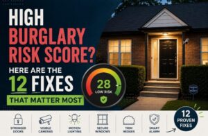 Read more about the article High Burglary Risk Score? Here Are the 12 Fixes That Matter Most